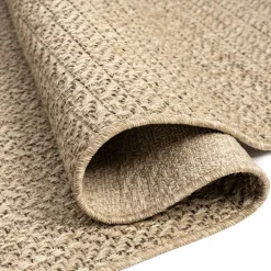 Unamourdetapis Coussins Extérieurs Et Accessoires | - Tapis extérieur intérieur 240x340 lyn13 reza aspect jute motif arc-en-ciel ton sur ton