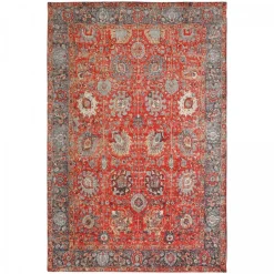 Unamourdetapis - Tapis orient 160x230 nomeda rouge , tapis en coton Best