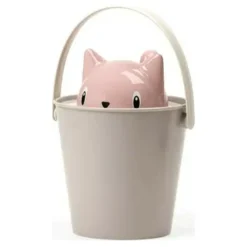 United Pets - Seau de conteneur aliments pour chat rose/gris (20 x 28 cm) Discount
