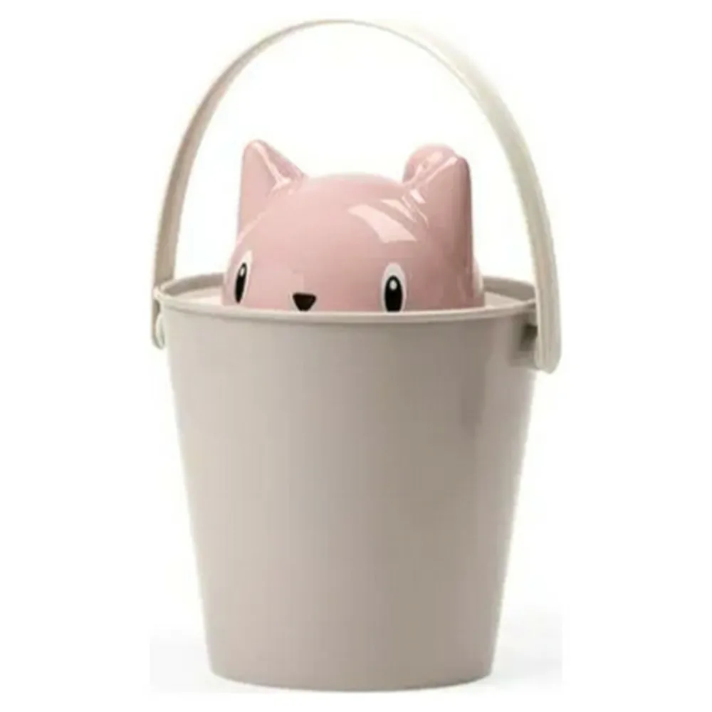 United Pets - Seau de conteneur aliments pour chat rose/gris (20 x 28 cm) Discount