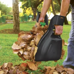 Velleman Outils De Jardinage Et Accessoires | - Ramasse feuilles manuel par deux avec lot de 2 sacs de jardin - utra résistant - polyéthylène - 130 l