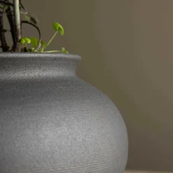 Venture Home Vases Et Coupes | - Vase en grès rellis 11x18 cm