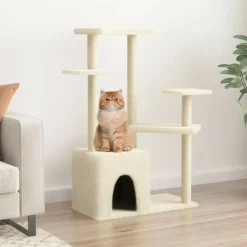 Vidaxl - Arbre à chat avec griffoirs en sisal crème 107,5 cm Best