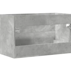 VidaXL - Armoire de lavabo gris béton 80x38,5x48 cm bois ingénierie
