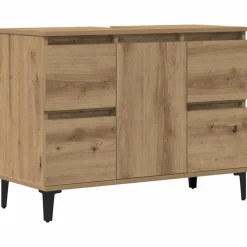 Vidaxl - Armoire d'évier chêne artisanal 80x33x60 cm bois d'ingénierie Online