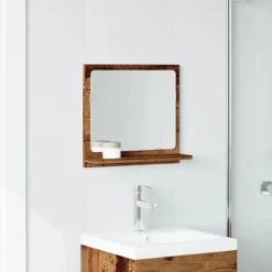 VidaXL - Armoire à miroir de salle de bain vieux bois bois d'ingénierie Clearance