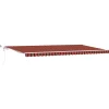 VidaXL Pergolas, Tonnelles, Barnums | - Auvent rétractable orange, brun 600 × 350 cm tissu, métal