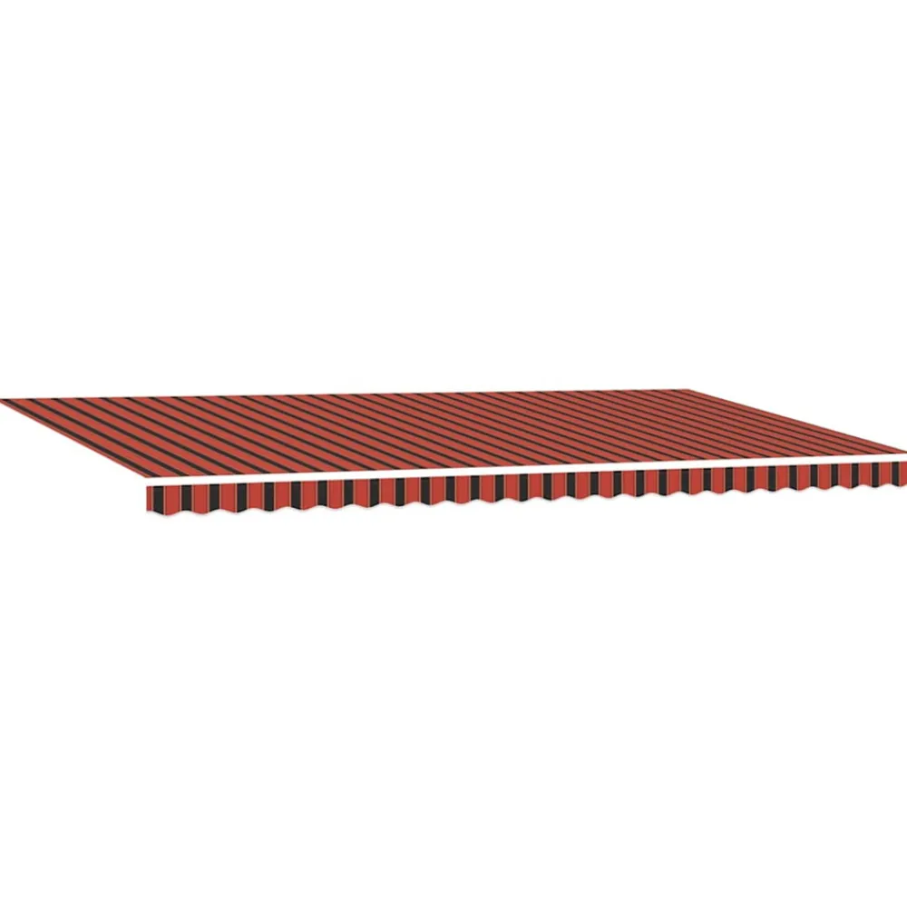 VidaXL Pergolas, Tonnelles, Barnums | - Auvent rétractable orange, brun 600 × 350 cm tissu, métal