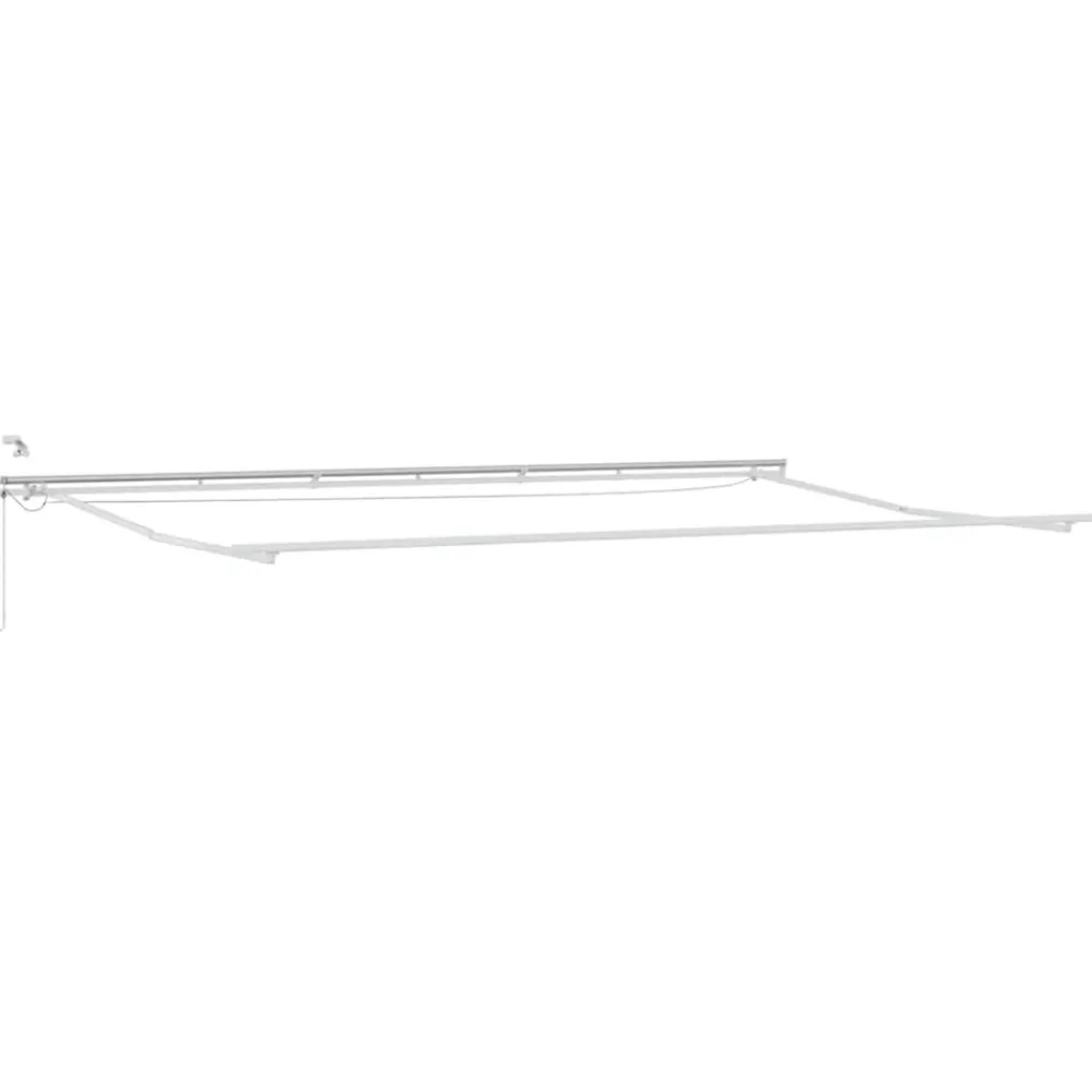 VidaXL Pergolas, Tonnelles, Barnums | - Auvent rétractable orange, brun 600 × 350 cm tissu, métal