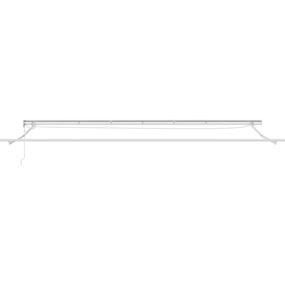 VidaXL Pergolas, Tonnelles, Barnums | - Auvent rétractable orange, brun 600 × 350 cm tissu, métal