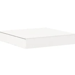 Vidaxl - Bac à sable avec couvercle blanc bois massif de pin Online