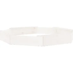 Vidaxl Jeux D'Extérieur | - Bac à sable avec sièges blanc octogone bois de pin massif