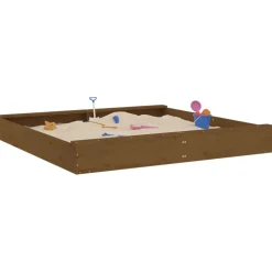 Vidaxl - Bac à sable avec sièges marron miel carré bois de pin massif Best