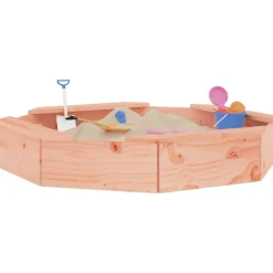 Vidaxl - Bac à sable avec sièges octogone bois massif de douglas Discount