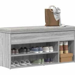 Vidaxl - Banc à chaussures sonoma gris 102x30,5x45 cm bois d'ingénierie Hot