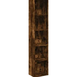 VidaXL - Bibliothèque chêne fumé 40x30x189 cm bois d'ingénierie Sale