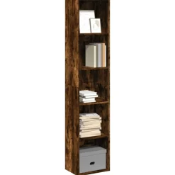 VidaXL - Bibliothèque chêne fumé 40x30x189 cm bois d'ingénierie Sale