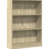 VidaXL - Bibliothèque chêne sonoma 80x24x109 cm bois d'ingénierie Discount