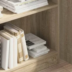 VidaXL - Bibliothèque chêne sonoma 80x24x109 cm bois d'ingénierie Discount