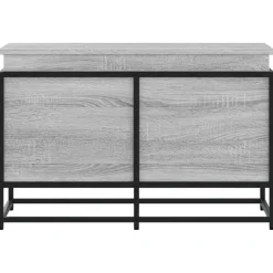 VidaXL Mobilier D'Intérieur | - Boîte de rangement avec couvercle sonoma gris bois d'ingénierie