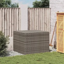 VidaXL - Boîte de rangement de jardin gris 291l résine tressée Hot