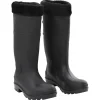 Vidaxl - Bottes de pluie avec chaussettes amovibles noir taille 40 pvc Online