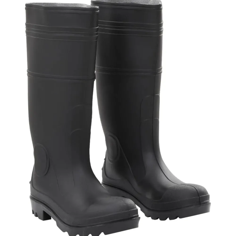Vidaxl - Bottes de pluie noir taille 39 pvc Outlet
