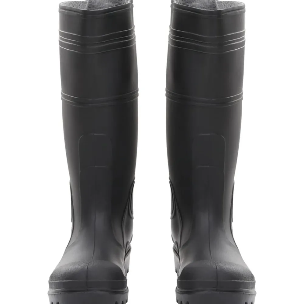 Vidaxl - Bottes de pluie noir taille 39 pvc Outlet