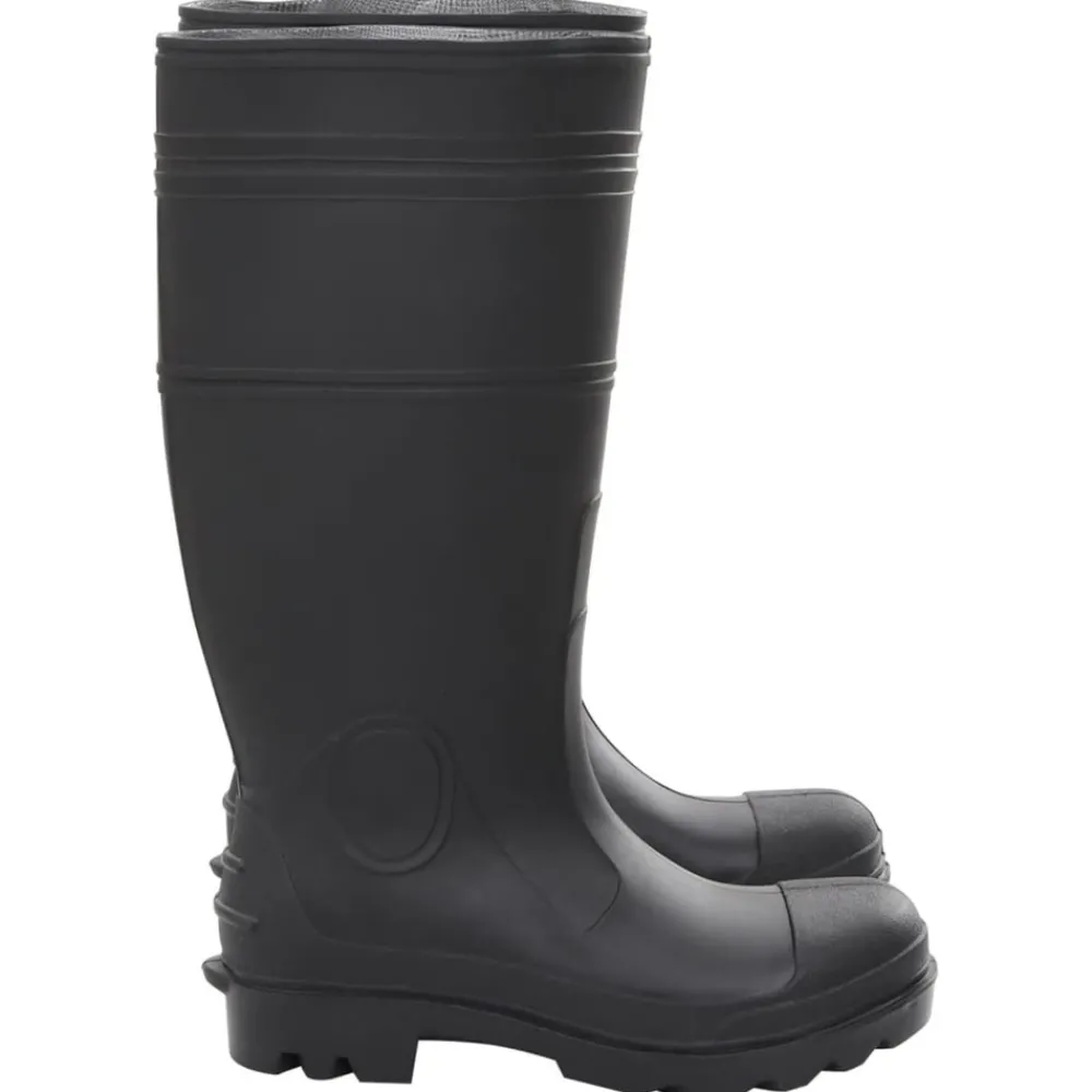 Vidaxl - Bottes de pluie noir taille 39 pvc Outlet
