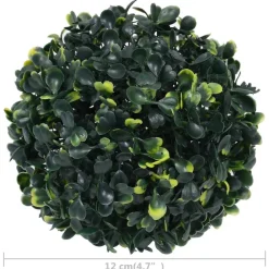 Vidaxl Fleurs Et Plantes Artificielles | - Boules de buis artificielles 4 pcs 12 cm