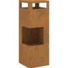 VidaXL - Braise marron 35 x 35 x 100 cm acier résistant aux intempéries Online