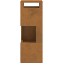 VidaXL - Braise marron 35 x 35 x 100 cm acier résistant aux intempéries Online
