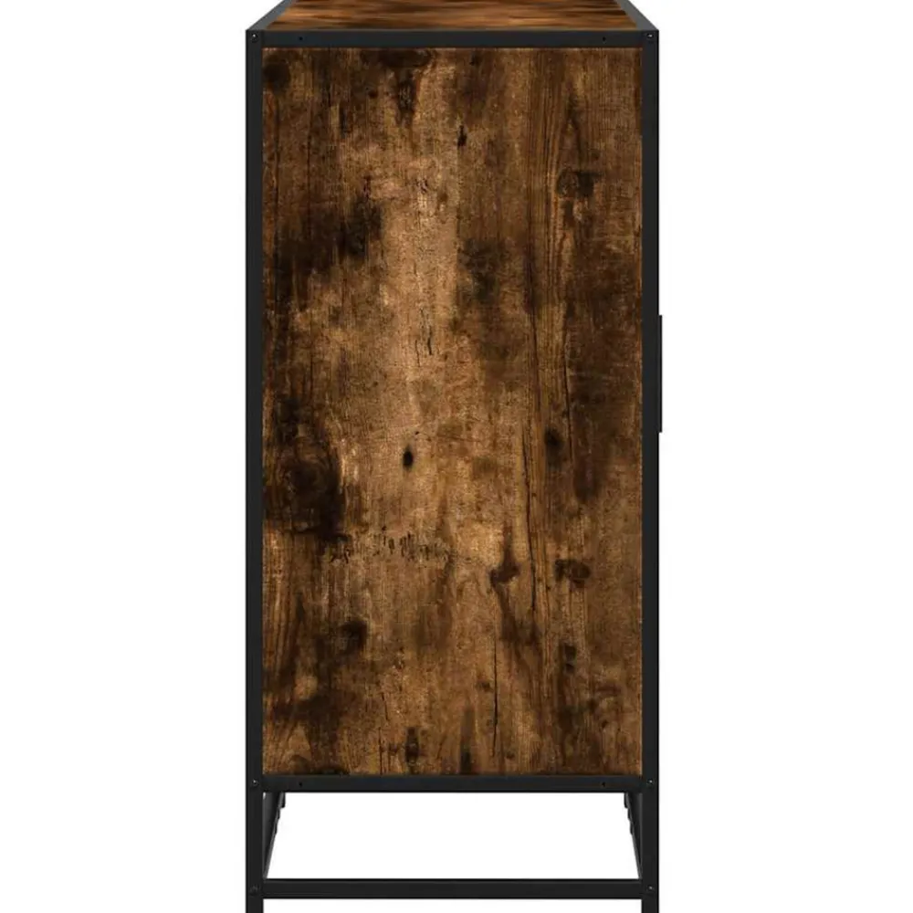 VidaXL Mobilier D'Intérieur | - Buffet chêne fumé 92x35x76 cm bois d'ingénierie