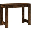 VidaXL Mercerie | - Bureau chêne fumé 100x45x75 cm bois d'ingénierie
