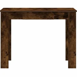 VidaXL Mercerie | - Bureau chêne fumé 100x45x75 cm bois d'ingénierie
