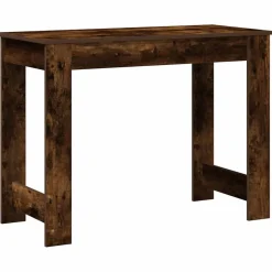 VidaXL Mercerie | - Bureau chêne fumé 100x45x75 cm bois d'ingénierie