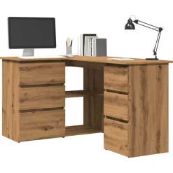 Vidaxl - Bureau d'angle chêne artisanal 145x100x76 cm bois d'ingénierie Best