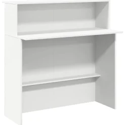 VidaXL - Bureau de réception blanc 100x50x103,5 cm bois d'ingénierie Best