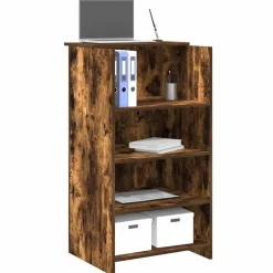 Vidaxl - Bureau de réception chêne fumé 55x50x103,5 cm bois d'ingénierie Outlet