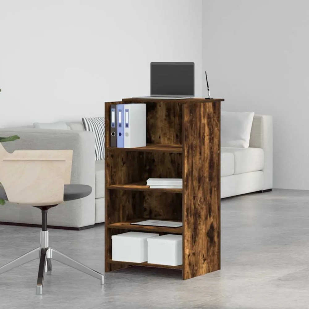 Vidaxl - Bureau de réception chêne fumé 55x50x103,5 cm bois d'ingénierie Outlet