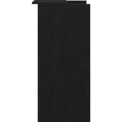 Vidaxl Mercerie | - Bureau de réception noir 55x50x103,5 cm bois d'ingénierie
