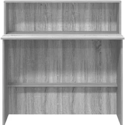 Vidaxl Mercerie | - Bureau de réception sonoma gris 100x50x103,5 cm bois ingénierie