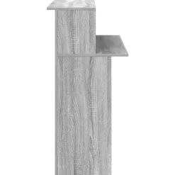Vidaxl Mercerie | - Bureau de réception sonoma gris 100x50x103,5 cm bois ingénierie