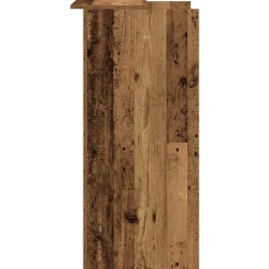 Vidaxl Mercerie | - Bureau de réception vieux bois 55x50x103,5 cm bois d'ingénierie