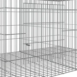 Vidaxl Poulaillers, Clapiers Et Accessoires | - Cage à lapin 5 panneaux 273x79x54 cm fer galvanisé