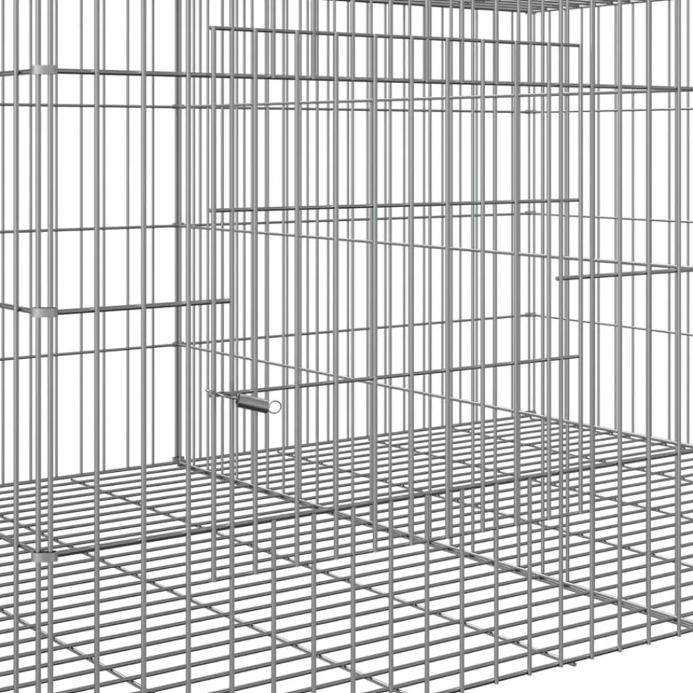 Vidaxl Poulaillers, Clapiers Et Accessoires | - Cage à lapin 5 panneaux 273x79x54 cm fer galvanisé