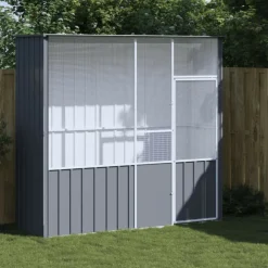 Vidaxl - Cage à oiseaux anthracite 215x78x200 cm acier galvanisé Outlet