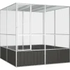 Vidaxl - Cage à oiseaux anthracite 213,5x217,5x211,5 cm acier galvanisé Hot