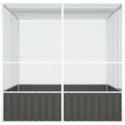 Vidaxl - Cage à oiseaux anthracite 213,5x217,5x211,5 cm acier galvanisé Hot