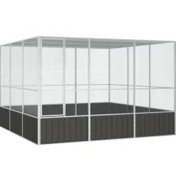 Vidaxl - Cage à oiseaux anthracite 302,5x324,5x211,5 cm acier galvanisé Online